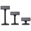 Imagem de Visor Cliente VFD Birch Preto 2x20 USB/RS232 Alimentado