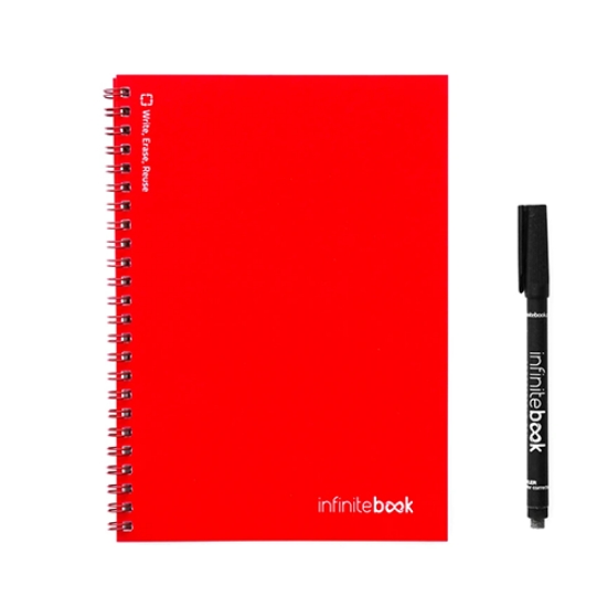 Picture of KIT CADERNO INFINITEBOOK A5 VERMELHO LISO