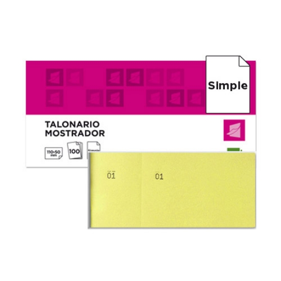 Picture of LIVRO TALONÁRIO/RIFAS MOSTRADOR LDP 6/4 AMARELO (21851)