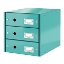Picture of DISTRIBUIDOR 3 GAVETAS LEITZ WOW 60480051 TURQUESA
