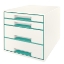 Imagem de DISTRIBUIDOR 4 GAVETAS LEITZ WOW 52132054 VERDE