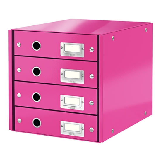 Picture of DISTRIBUIDOR 4 GAVETAS LEITZ WOW 60490023 ROSA