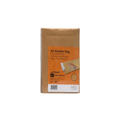 Imagem de SACO ALMOFADADO KRAFT Nº2(B) 140X235MM (BOLHAS DE AR)
