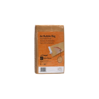 Imagem de SACO ALMOFADADO KRAFT Nº1(A) 120X175MM (BOLHAS DE AR)
