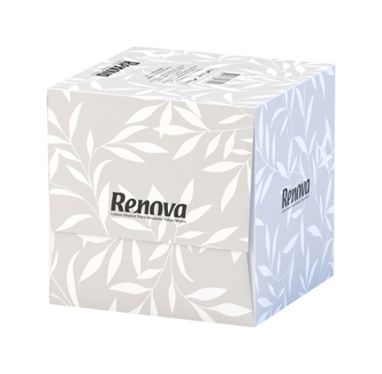 Picture of LENÇOS FACIAIS CUBICO 2F RENOVA BLK BRANCO (CX.70)