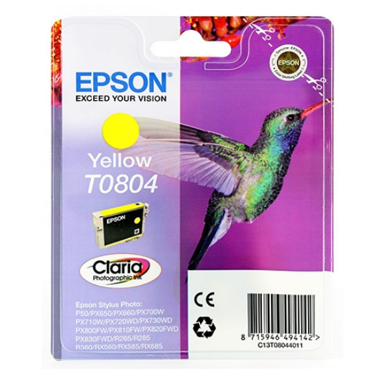 Picture of TINTEIRO ORIGINAL EPSON T0804 AMARELO
