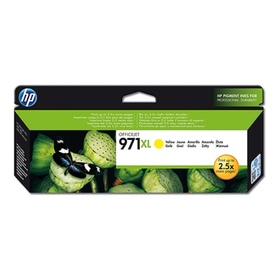 Picture of TINTEIRO ORIGINAL HP 971XL CN628AE AMARELO ALTA CAPAC.