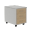 Picture of MOVEL ROCADA C/3 GAVETAS 4003AB08 ALUM./CARVALHO
