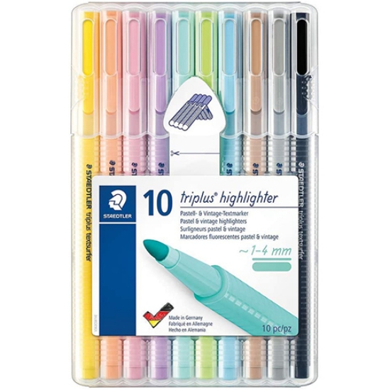 Picture of BLT.10 MARC. FLUOR. STAEDTLER TRIPLUS PASTEL&VINTAGE 362CSB10