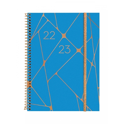 Imagem de AGENDA 2023 SEMANAL FINOCAM ESPIRAL 18MESES 155X212MM GEOMETRIC
