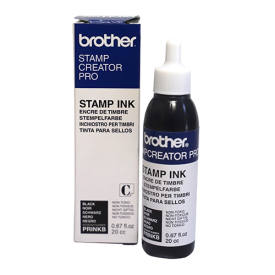 Picture of TINTA CARIMBO BORRACHA BROTHER PRINKB PRETA (FRASCO 20ML)