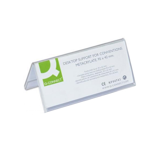 Picture of PORTA-NOMES DE MESA 42X95MM Q-CONNECT KF04743 ACRILICO
