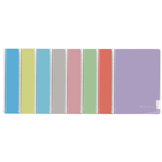 Picture of CADERNO ESPIRAL CAPA PP A4 80FOLHAS PAJORY PASTEL XADREZ