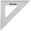Picture of ESQUADRO 45º/26CM PAJORY E-17CM PLÁSTICO CRISTAL (10-17)