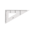 Picture of ESQUADRO PARA QUADRO 45º KLIMAS BRANCO HIP.=49CM (KL009)